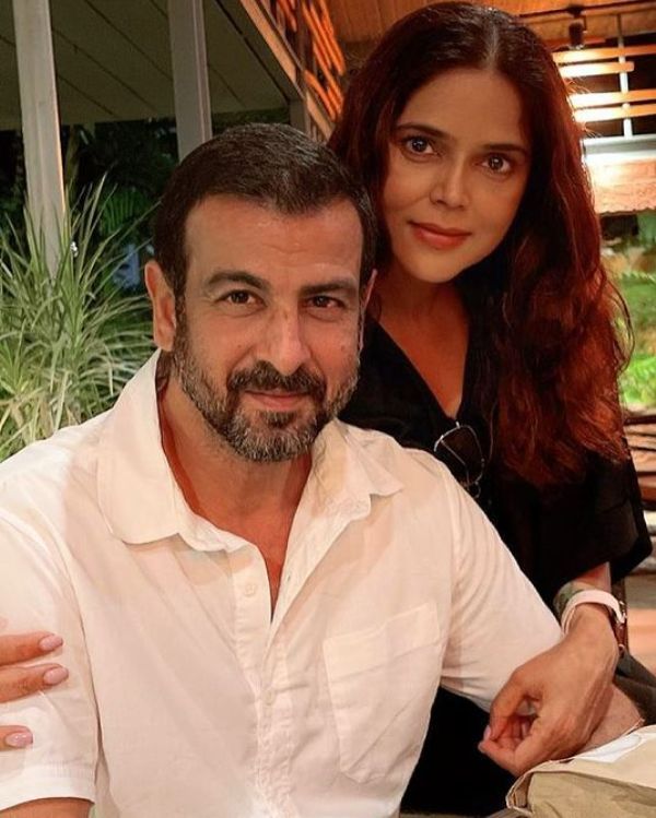 Ronit Roy with his wife