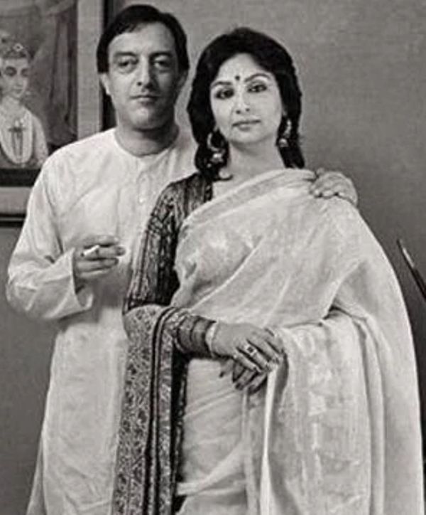 Sharmila Tagore with her husband