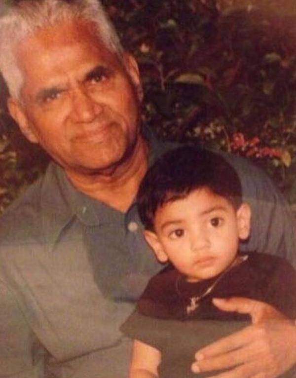 Suniel Shetty with his father