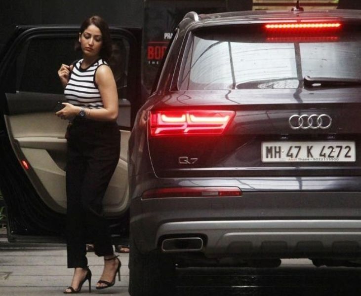 Yami Gautam with her Audi car