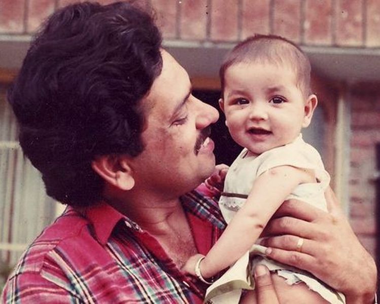 Yami Gautam's childhood photo with her father