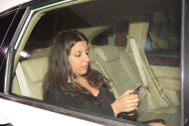 Zoya Akhtar in her car