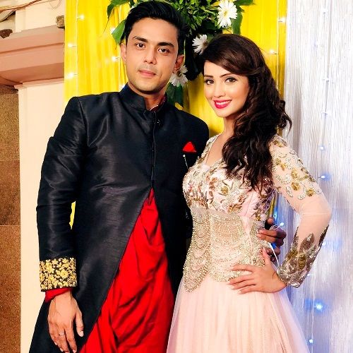 Adaa Khan with her brother