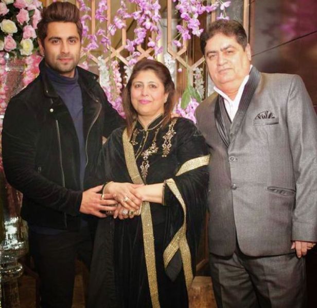 Ankit Gera with his parents