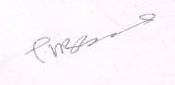 Ashok Gehlot's signature