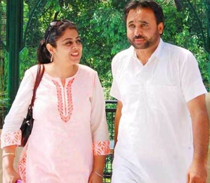 Bhagwant Mann with his wife