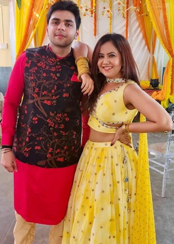 Roopal Tyagi with her brother