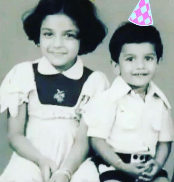 Rupali Ganguly's childhood photo with her brother