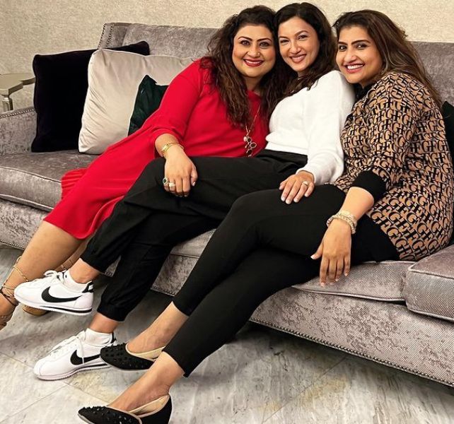 Gauhar Khan with her sisters