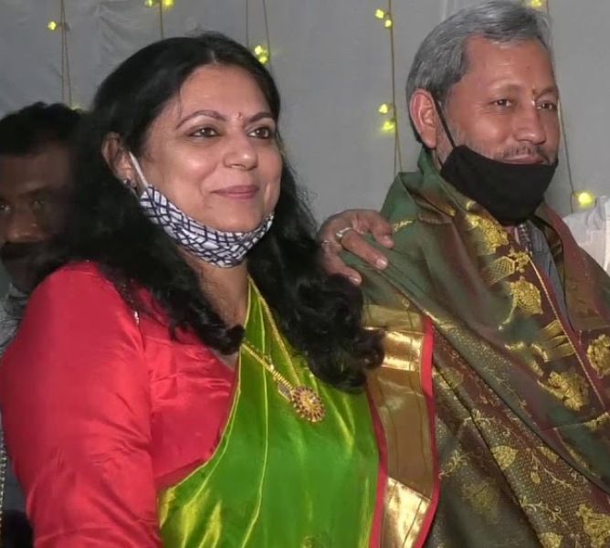 Rashmi Tyagi with her husband