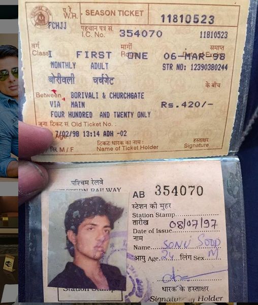 Sonu Sood’s monthly train pass