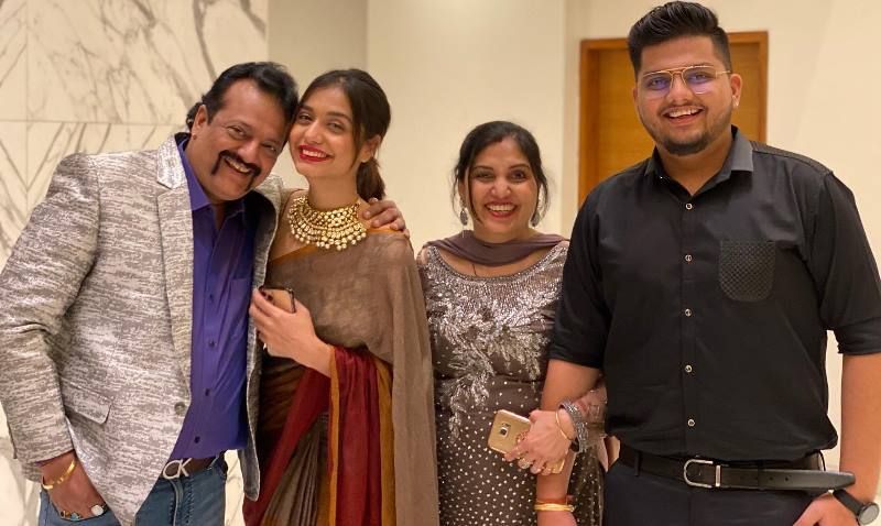 Divya Agarwal with her family