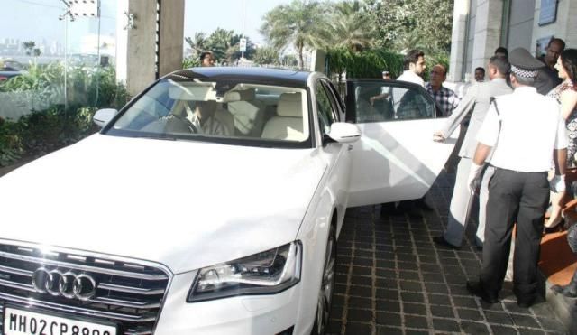 Emraan Hashmi with his Audi A8 car
