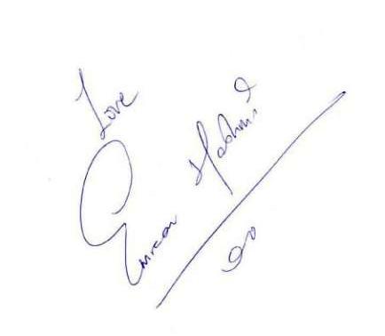 Emraan Hashmi's signature