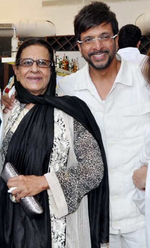 Javed Jaffrey with his mother