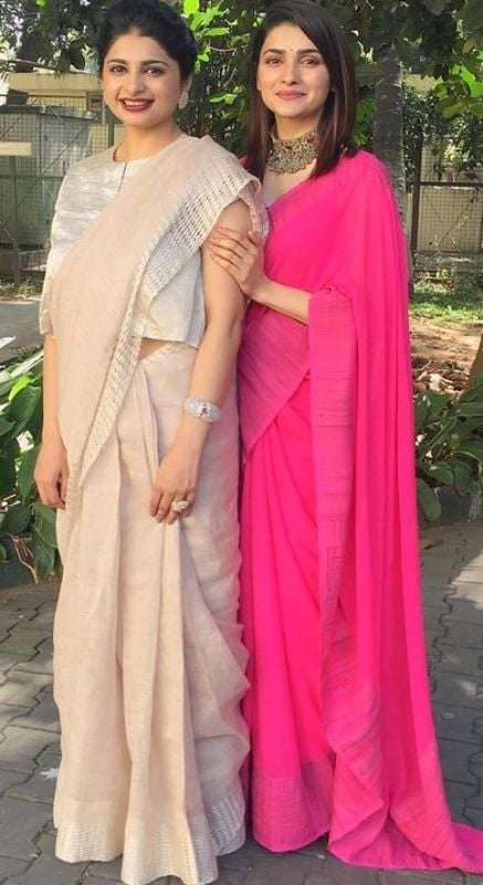 Prachi Desai with her sister