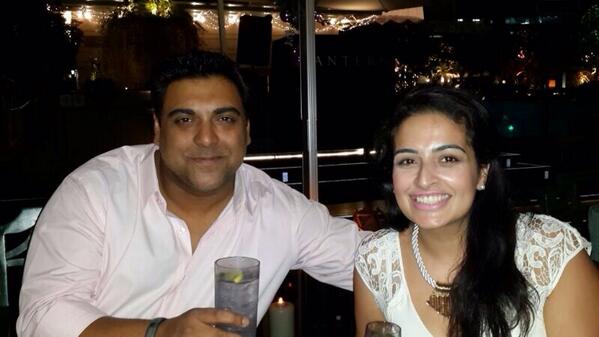 Ram Kapoor with his sister