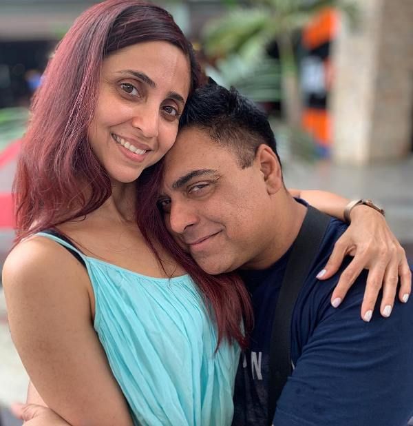 Ram Kapoor with his wife