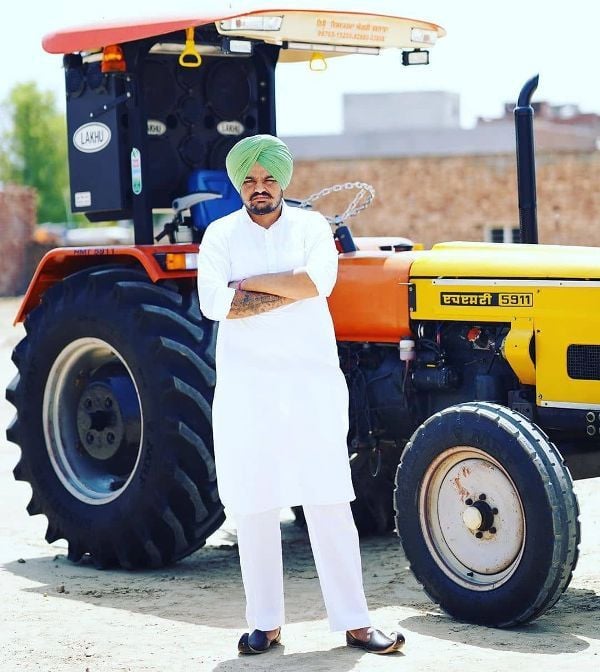 Sidhu Moosewala with his HMT Zetor Tractor