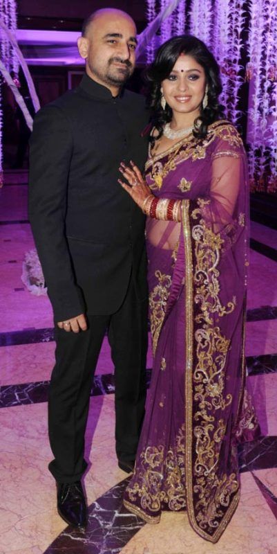 Sunidhi Chauhan with her husband
