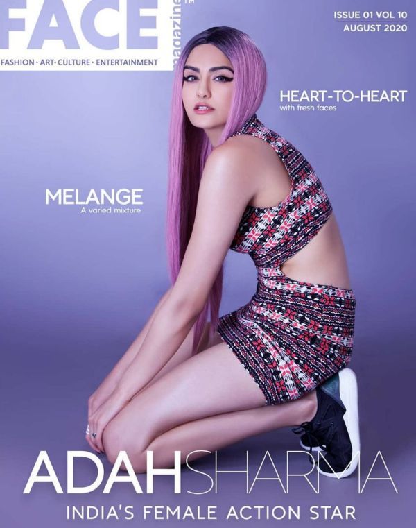 Adah Sharma in magzin cover page