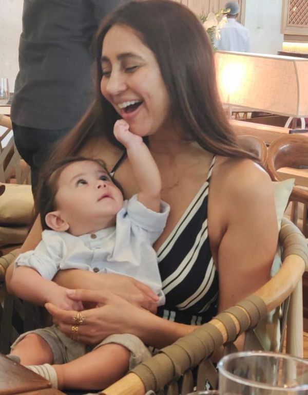 Anusha Dandekar with her daughter