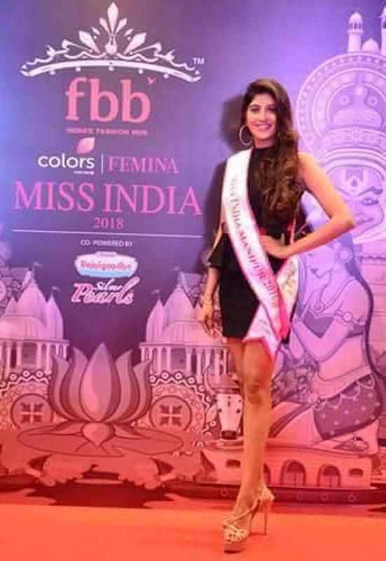 Nimrit Ahluwalia in Miss India Manipur 2018