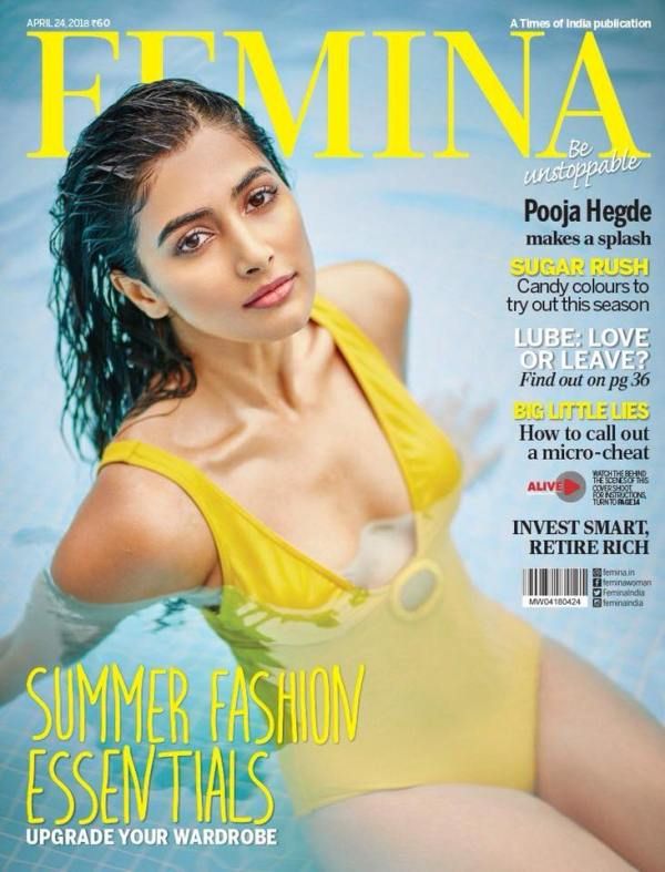 Pooja Hegde in Femina Magazine cover page