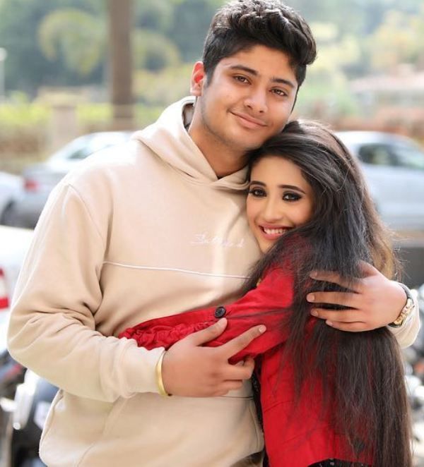 Shivangi Joshi with her brother
