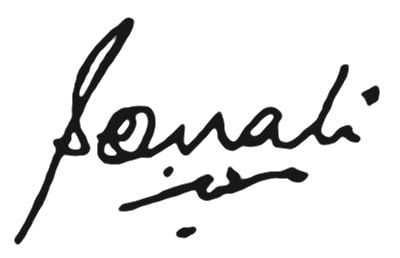 Sonali Bendre's signature