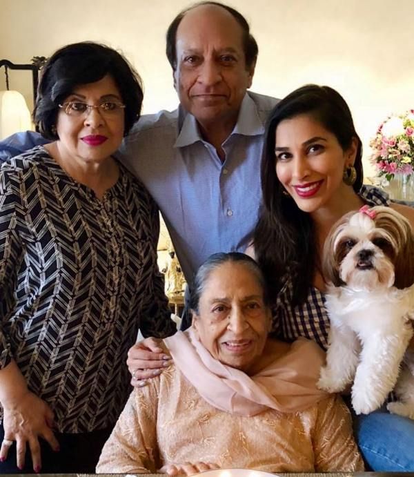 Sophie Choudry with her parents
