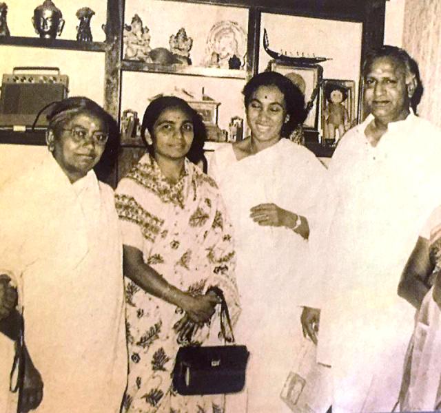 An old picture of Margaret Alva, Devraj Urs, and other party leaders in 1972