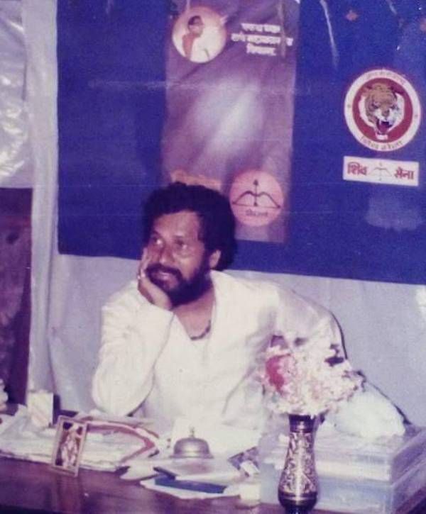 Anand Dighe in his Shiv Sena office