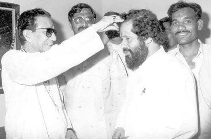 Anand Dighe with Bal Thackeray