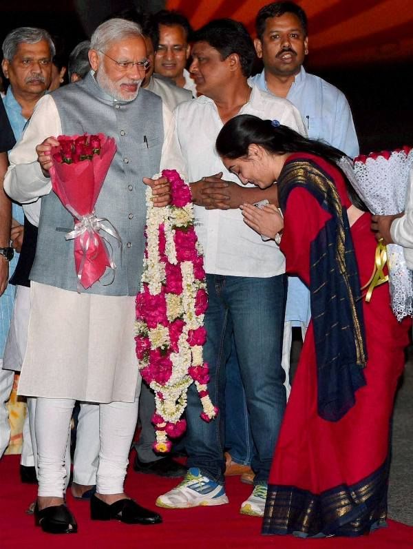 Nupur Sharma with Narendra Modi