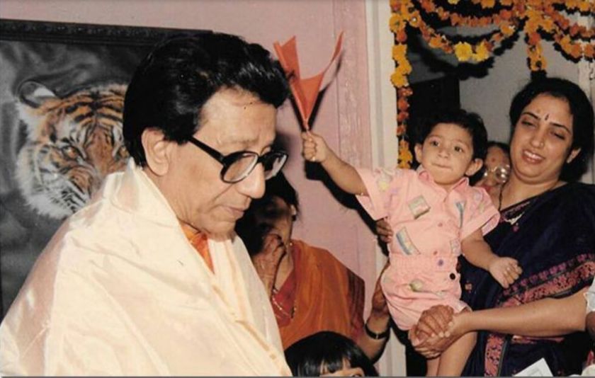 Rashmi Thackeray with her father in law