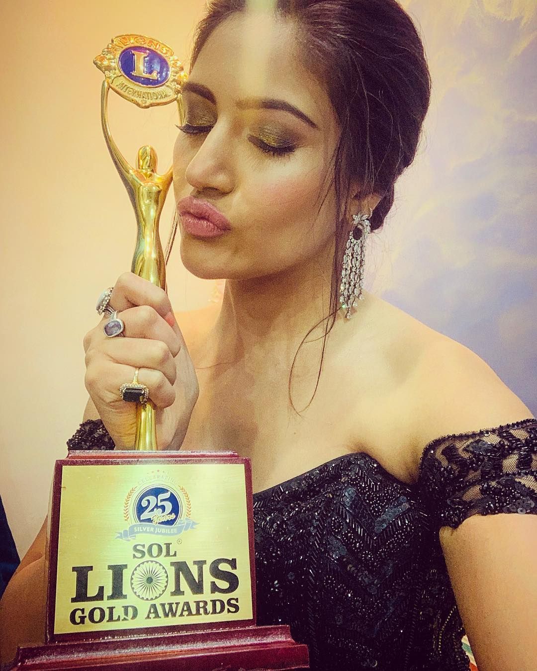 Surbhi Chandna with the Lion Gold Award