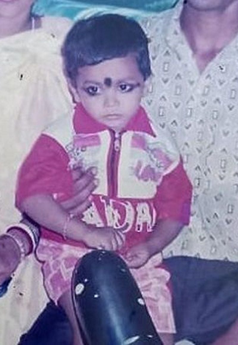 Achinta Sheuli as a child