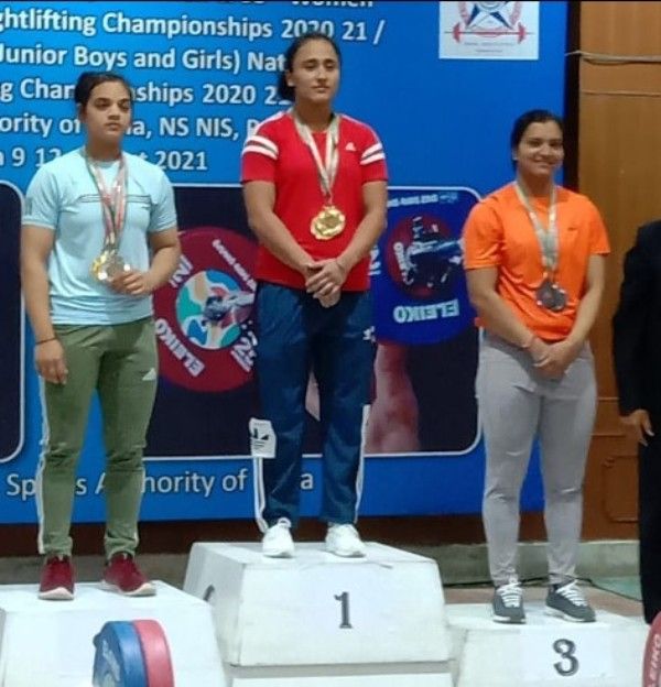 Harjinder Kaur bagged gold medal at Senior National Weightlifting Championship, Patiala