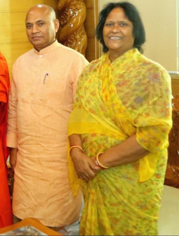 Ramchandra Prasad Singh with his wife