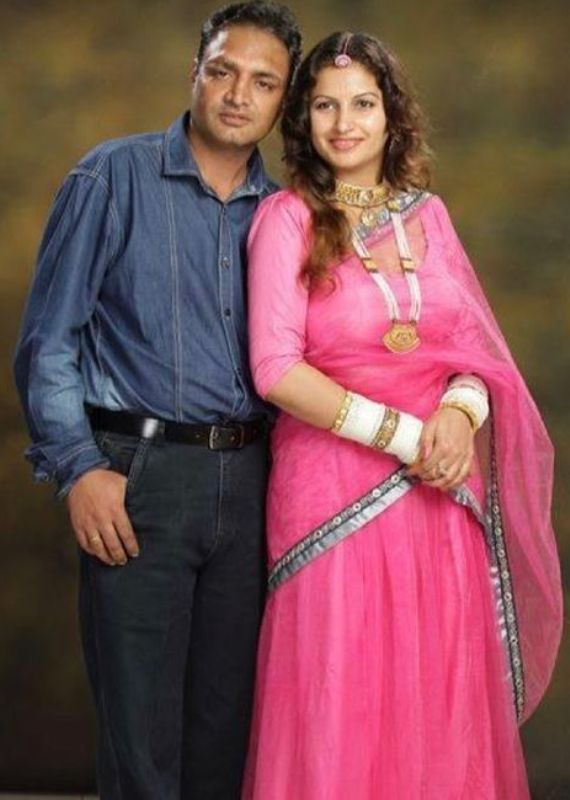 Sonali Phogat with her husband