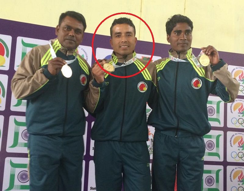Sunil Bahadur wins gold medal in the Asian Men's Triples Championships 2017