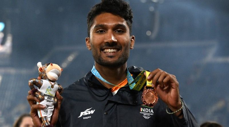 Tejaswin Shankar won the bronze medal in men's high jump at Commonwealth Games 2022