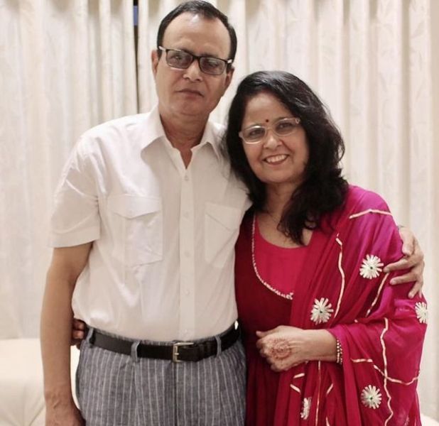 Yuvika Chaudhary's parents