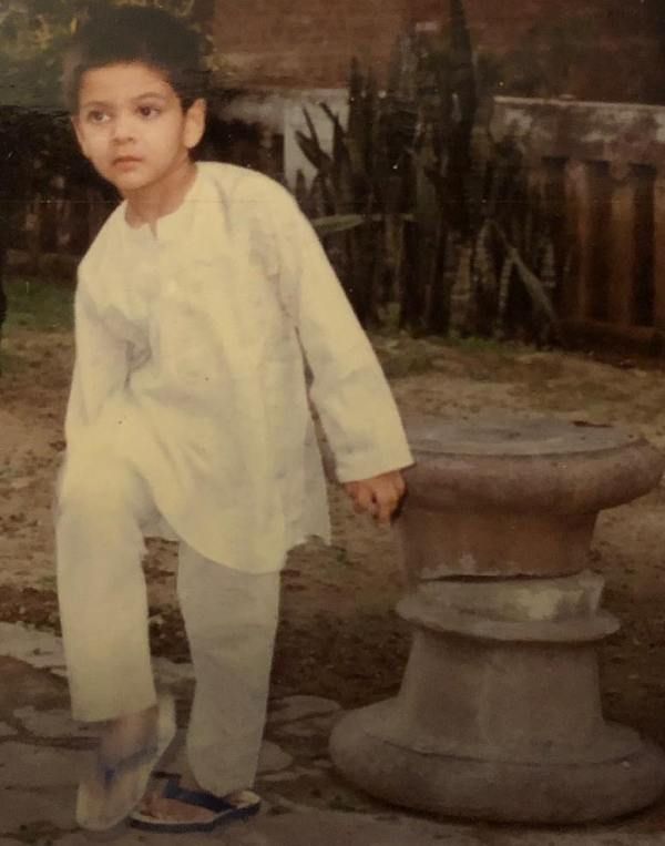 Ali Fazal's childhood photo