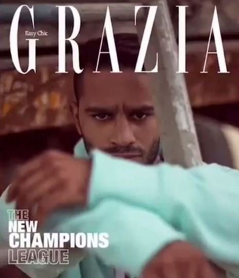 Amit Panghal on the cover of the Grazia magazine