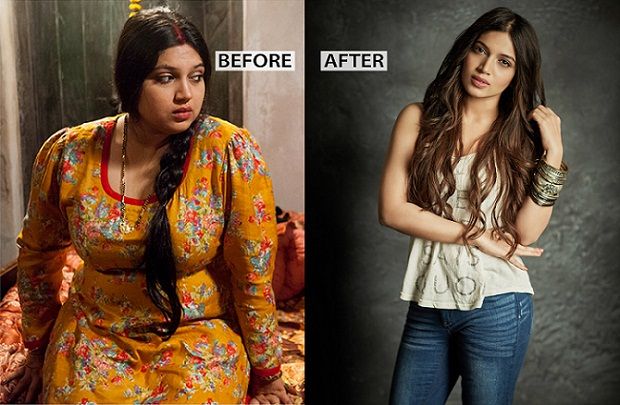 Bhumi Pednekar then and now