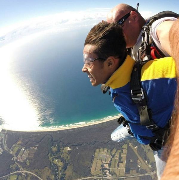 Chirag Shetty doing Skydiving