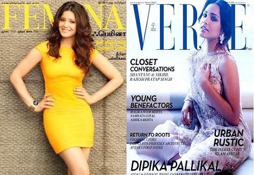 Dipika Pallikal appeared on the cover of magazines