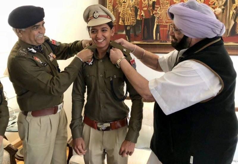 Harmanpreet Kaur as Punjab Police Officer